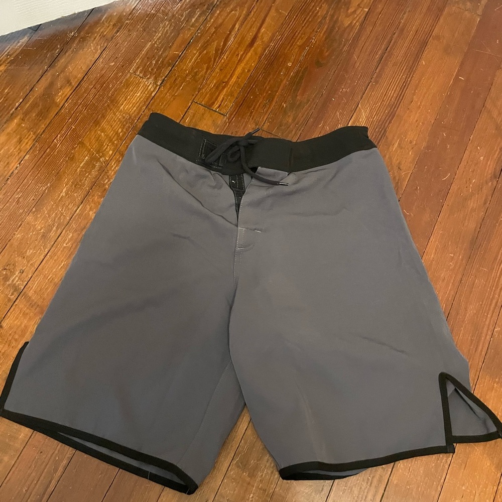 Gray and Black Men’s Judo Shorts